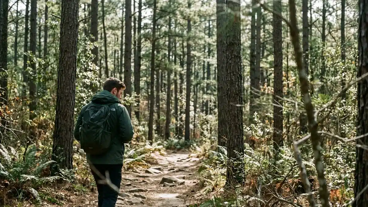 Beavers Bend trail close to Broken Bow cabin rentals