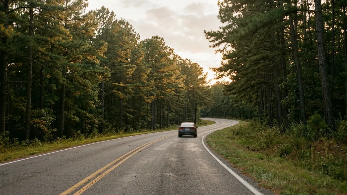 Scenic drive through Hochatown for brewery tours Broken Bow visitors plan